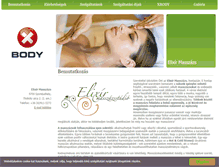 Tablet Screenshot of elixirmasszazs.hu